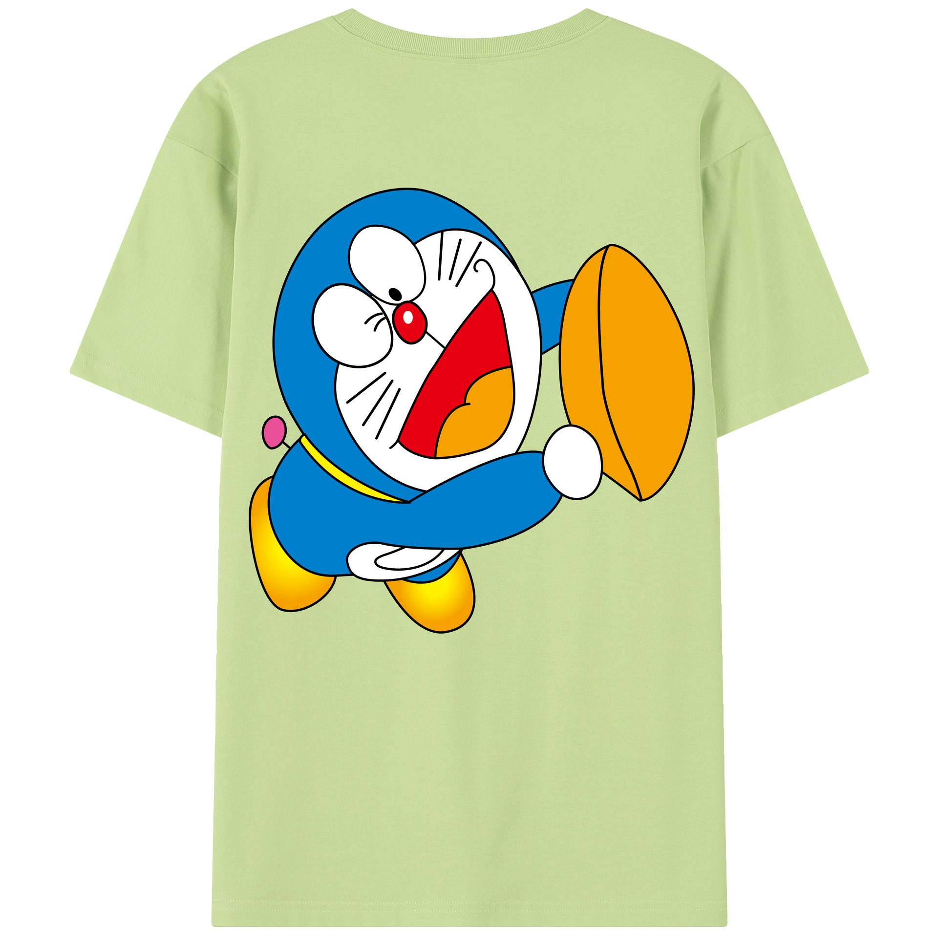 （画像用） ドラえもん Doraemon 綿100％半袖Tシャツ（背面プリント）
